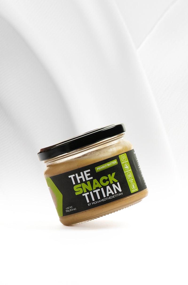 The Snacktitian: 250g peanut butter jar